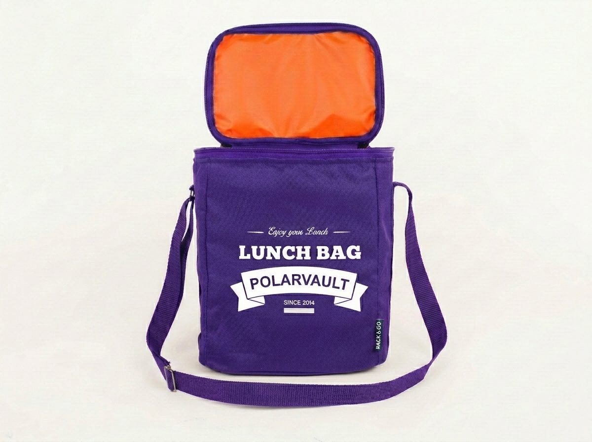 Lunchbag Multy Violet Open