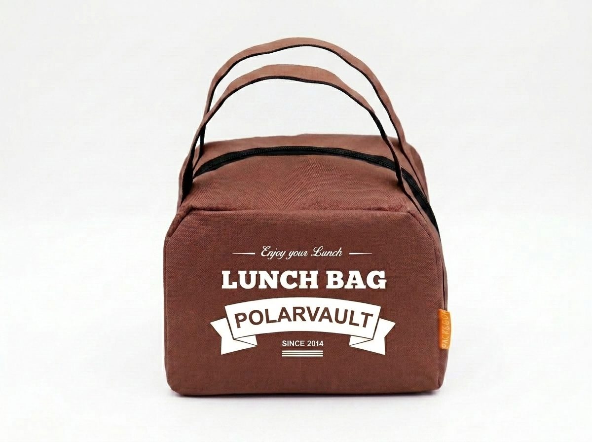 Lunchbag ZIP Brown